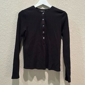 Theory Cotton Shirt Black